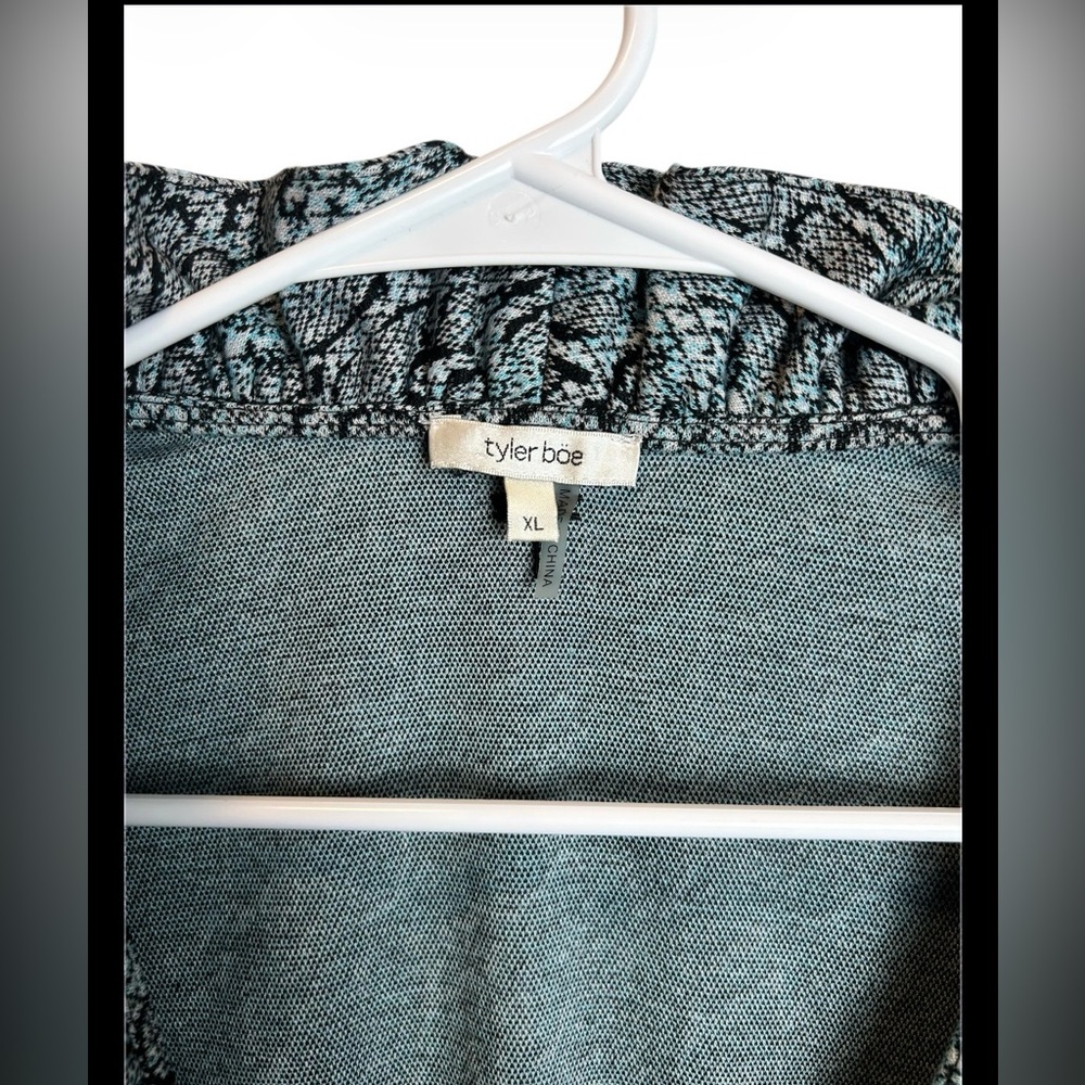 Tyler Böe Designer Blue Black Snake Animal Print Dress Size XL - Picture 5 of 8